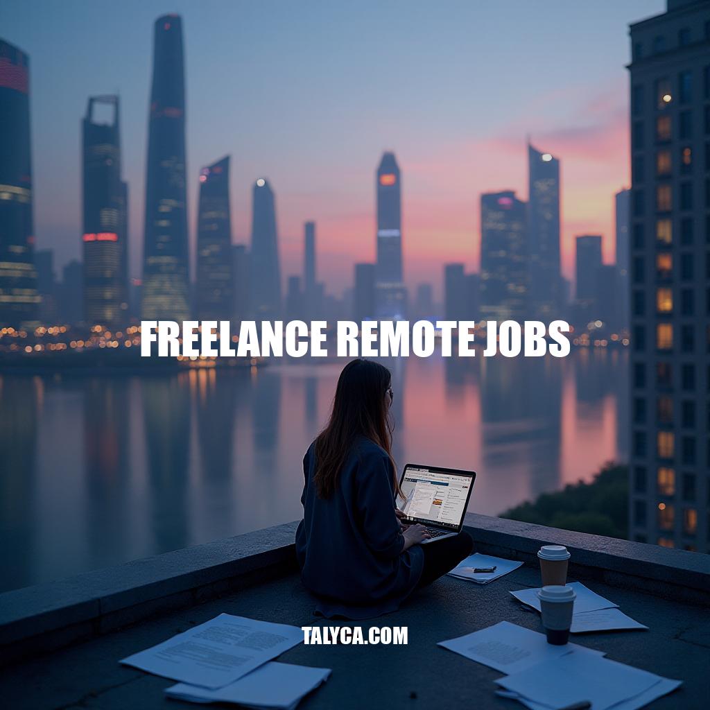 Freelance Remote Jobs: Navigating the Future of Work Beyond 2025