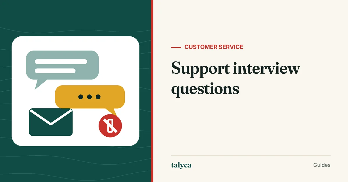 Illustration: Support interview questions