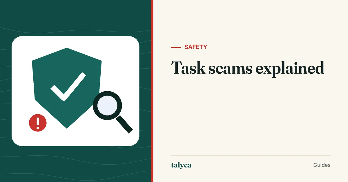 Illustration: Task scams explained