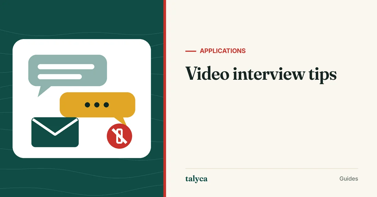 Illustration: Video interview tips